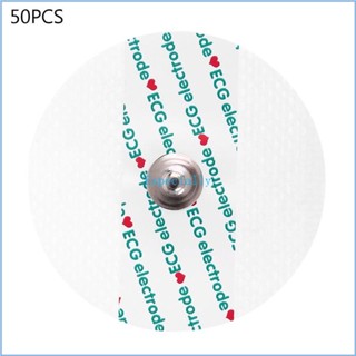 Esp แผ่นอิเล็กโทรด ผ้าไม่ทอ แบบใช้แล้วทิ้ง 50 ชิ้น สําหรับมอนิเตอร์ ECG EKG