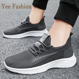 YEE Fashion รองเท้าผ้าใบผู้ชาย รองเท้าลำลองผู้ชาย  ท้าผ้าใบแฟชั่น สไตล์เกาหลี กีฬากลางแจ้ง ทำงาน ท้าลำลอง XYD2390VSW 37Z230912