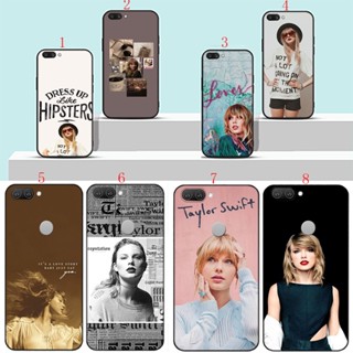 เคสโทรศัพท์มือถือแบบนิ่ม ลายอะนิเมะ Taylor Swift สีดํา สําหรับ Realme 7 Pro 7 4G 7i 8 8 Pro 8 5G C31 C33 H12