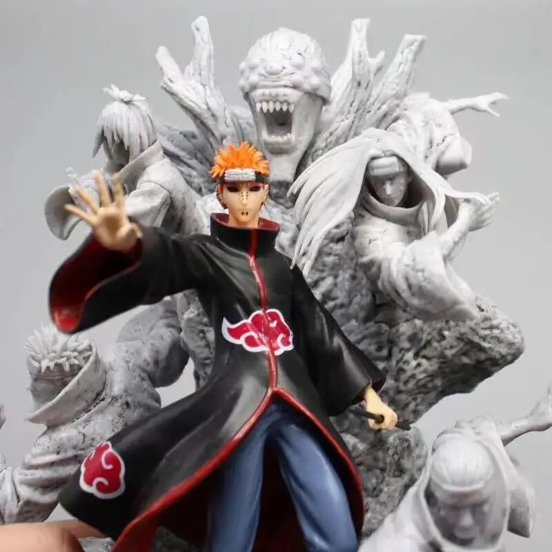 24cm Naruto Akatsuki Pain Ten Tails Anime Action Figure Outer Path Pain ...