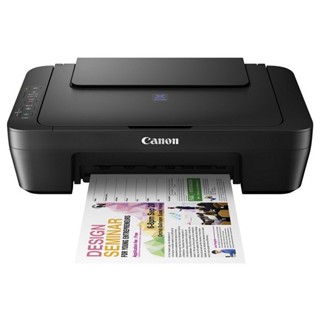 Canon เครื่องปริ้นเตอร์มัลติฟังก์ชั่นอิงค์เจ็ท รุ่น Pixma E410 สีดำ