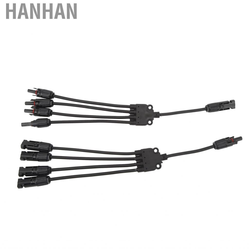 Hanhan Solar Connectors 1 to 4 Y Branch Parallel Adapter Cable Wire ...