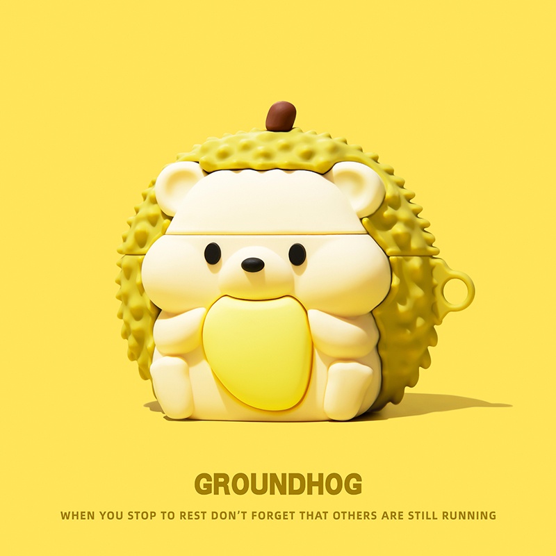 (เคส Airpods4)เคส Burian Groundhog น่ารักสําหรับ AirPods4(2024)1/2/3 ...