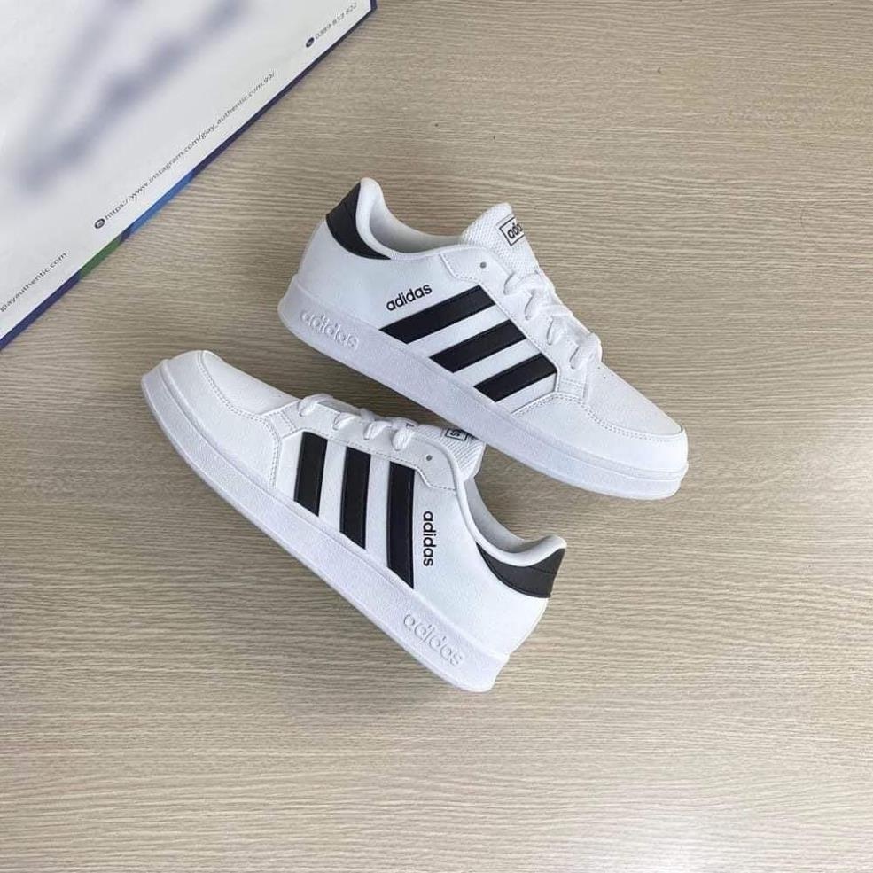 DAS Adidas Superstar Shell Toe ผ้าใบสีฟ้าสีชมพู Full Box Super Vip ...