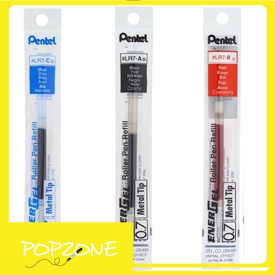 Pentel EnerGel LR7 - Ricarica per penna gel da 0 7 mm 12 pezzi colore
