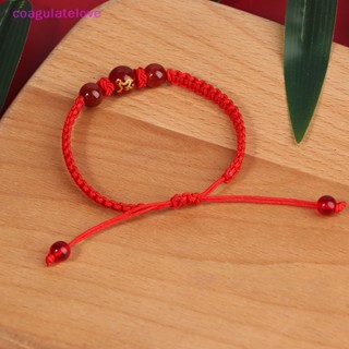 Coagulatelove สร้อยข้อมือเชือก จี้ราศีมังกร สไตล์จีน นําโชค สีแดง ของขวัญปีใหม่ 2024 [ขายดี]