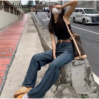 DaDulove💕 New American Ins High Street Retro Washed Jeans Niche High Waist Loose Wide Leg Pants Trousers