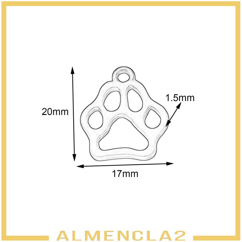 almencla2-จี้ลูกปัดอัลลอย-รูปฝ่ามือหมี-สไตล์วินเทจ-สําหรับทํางานฝีมือ-diy-50-ชิ้น