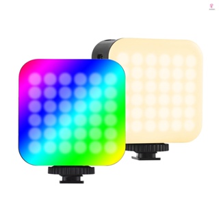 Andoer-2 Pocket RGB Video Light 2500K-9000K Dimmable 24 Scene Lighting Effects Photography Lamp Live Streaming