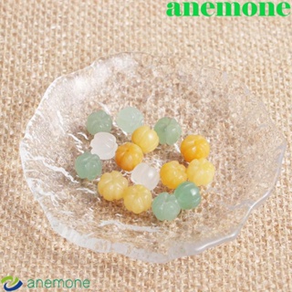 Anemone ลูกปัดหยก แฮนด์เมด สําหรับทําเครื่องประดับ สร้อยข้อมือ DIY 5 ชิ้น