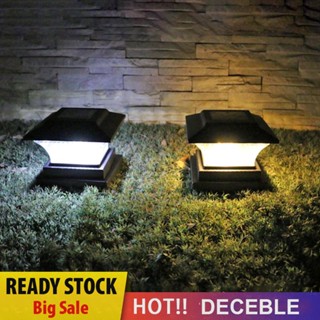 [Deceble.th] โคมไฟ LED พลังงานแสงอาทิตย์ สําหรับติดรั้ว สวน กลางแจ้ง