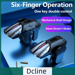 [Dcline.th] ปุ่มทริกเกอร์ควบคุมเกม 6 นิ้ว สําหรับ PUBG Mobile 2 ชิ้น