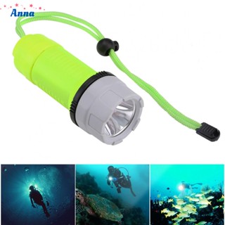 【Anna】Strong Light 3 Modes Diving Flashlight Torch Led Flash Light Led Lighting