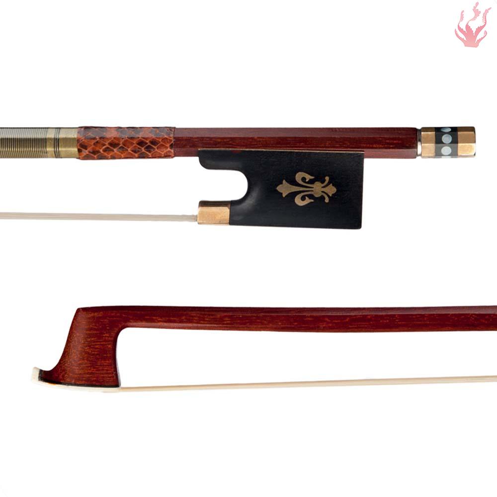 y-violin-bow-pernambuco-bow-stick-สีดํา-กบ-และหางม้า-สําหรับไวโอลิน-ขนาด-4-4