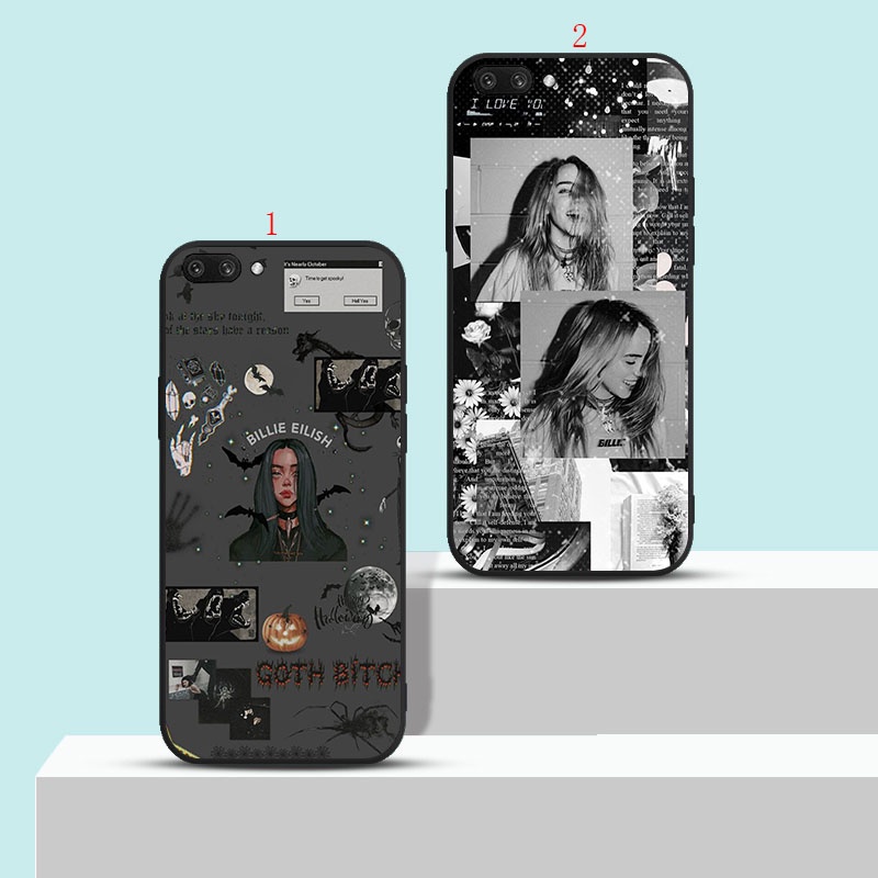 เคสโทรศัพท์มือถือแบบนิ่ม-ลาย-billie-eilish-น่ารัก-สีดํา-สําหรับ-oppo-a16-2021-reno-2-2z-2f-3-4-4-pro-4g-h14