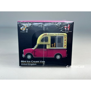 Morris Mini Van Ice Cream (Burgundy) Scale 1:64 ยี่ห้อ Tiny