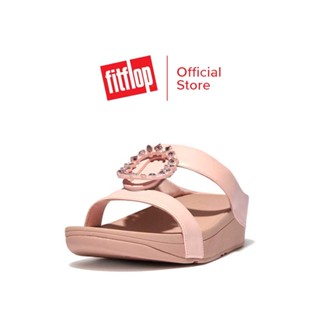 FITFLOP LULU CRYSTAL-CIRCLET LEATHER รองเท้าแตะแบบสวมผู้หญิง รุ่น FS8-A35 สี PINK SALT