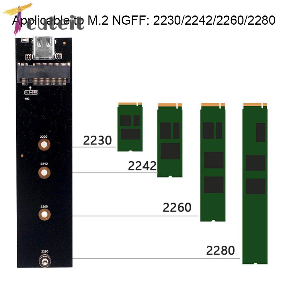 อะแดปเตอร์แปลง SATA NVME 2230 2240 2260 2280 M2 SSD M.2 เป็น USB 3.1 ...