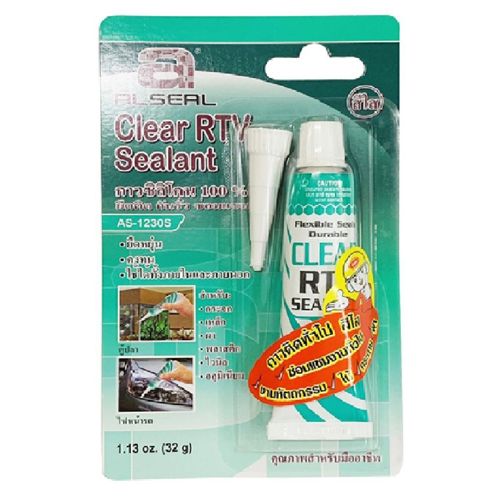 CLEAR RTV SILICONE SEALANT ALSEAL 1230-S 32G CLEAR กาวซิลิโคน AL SEAL ...