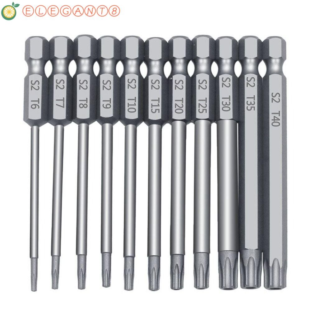 Aelegant 11 ชิ้น Hex Bits Driver Tamper,แบนหัว Hollow Torx ไขควง,ทนทาน ...