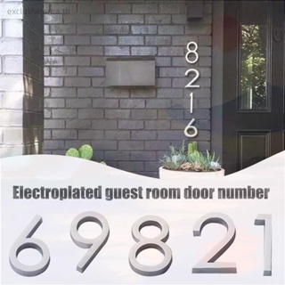 สติกเกอร์ตัวอักษร ตัวเลข ที่อยู่ประตู สําหรับตกแต่งบ้าน ห้องจดหมาย อพาร์ทเมนต์