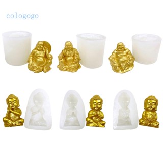 Colo แม่พิมพ์ซิลิโคนเรซิ่น อีพ็อกซี่ รูปปั้น Maitreya 3D สําหรับทําเทียน สบู่ ลูกอม งานฝีมือ