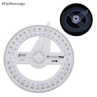 Afl ไม้โปรแทรกเตอร์ พลาสติก เส้นผ่าศูนย์กลาง 10 ซม. หมุนได้ 360 องศา แบบพกพา TH