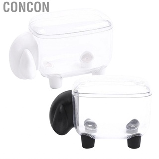 Concon Cotton Swab Holder  Transparent Toothpick Box Dustproof Sheep Design Large  for Bedroom