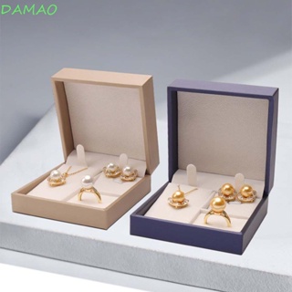 Damao กล่องหนัง PU อเนกประสงค์ สําหรับเก็บเครื่องประดับ สร้อยคอ แหวน ต่างหู