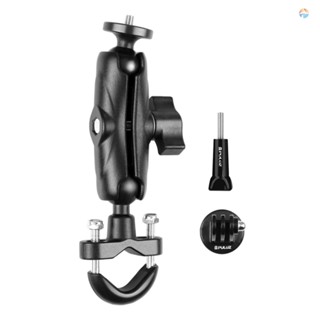 {Fsth} PULUZ PU701B Motorbike Bike Handlebar Mount Bracket Motorcycle Bicycle Camera Holder 1/4 Inch Screw with Sports Camera Mounting Adapter Replacement for   11/10/9/8