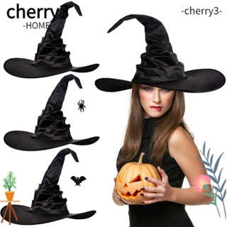 Cherry3 หมวกแม่มด พร็อพคอสเพลย์ สําหรับปาร์ตี้ฮาโลวีน