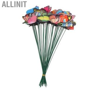 Allinit Butterfly Decoration Stakes PVC Colorful Vivid Decorative for Yard Indoor