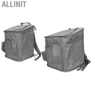 Allinit Pet Carrier Backpack  Oxford Fabric Comfortable Environmental Friendly Folding 2 Way Openings Large Space Abrasion Resistant for Travel
