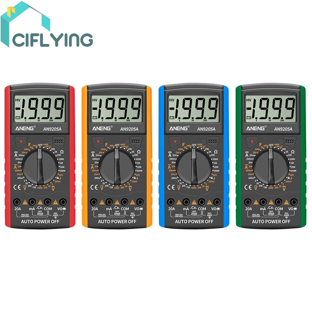 ciflys-th-aneng-an9205-มัลติมิเตอร์ดิจิทัล-lcd-โวลต์มิเตอร์-แอมมิเตอร์-ความต้านทาน-ทดสอบความต้านทาน