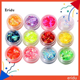 [ER] ผงกลิตเตอร์ ชิมเมอร์ สําหรับตกแต่งเล็บ 12 สี