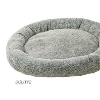 [Dolity2] เตียงนอน ผ้ากํามะหยี่ขนนิ่ม ทรงกลม ขนาดเล็ก สําหรับสัตว์เลี้ยง สุนัข แมว