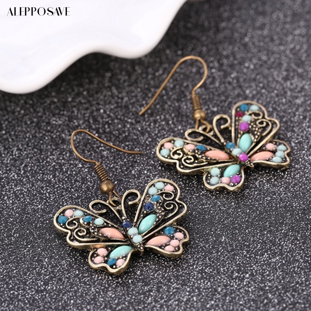 เครื่องประดับ-ต่างหูตะขอ-รูปผีเสื้อ-แมลงปอ-ประดับพลอยเทียม-สไตล์โบฮีเมียน-สําหรับผู้หญิง