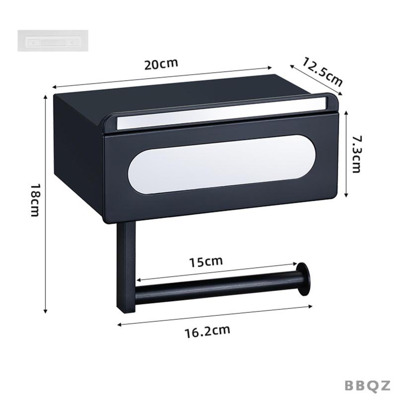 bbqz01-ชั้นวางม้วนกระดาษทิชชู่-สไตล์โมเดิร์น-พร้อมถาดจัดเก็บ-สําหรับห้องน้ํา-โรงแรม