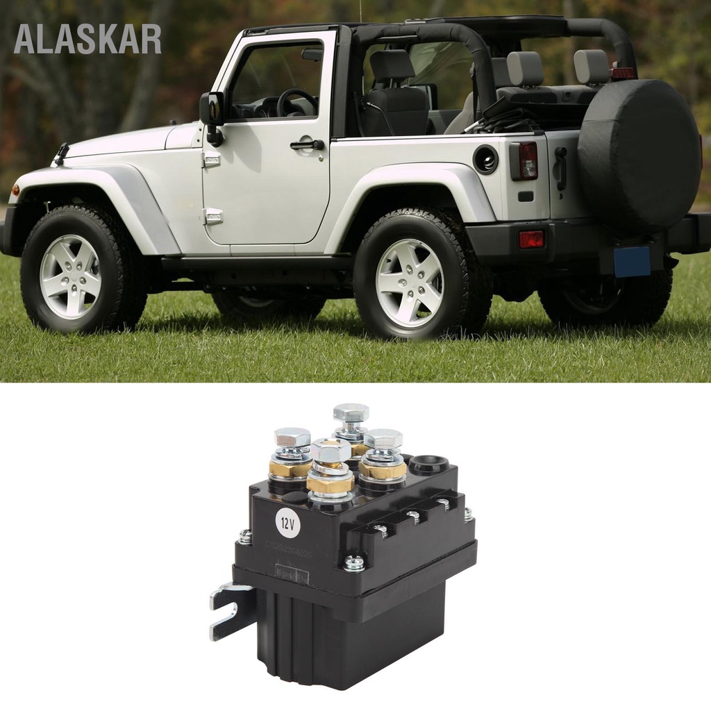 alaskar-12v-500a-winch-solenoidคอนแทครีเลย์controllerสำหรับ-8000-ถึง-15000lb-atv-utv-suv-trailerปั๊มไฮดรอลิกยกแจ็ค