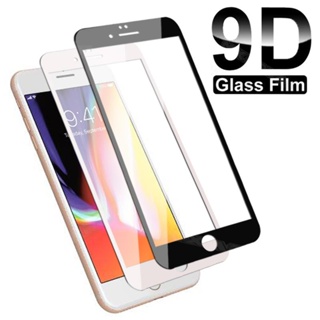 ฟิล์มกระจกนิรภัยกันรอยหน้าจอ 9D สําหรับ Apple iPhone 7 8 6 6S Plus iPhone SE 2020