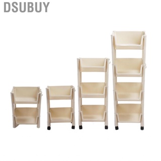 Dsubuy Slide Out Utility Cart  PP Movable Vertical Shelf for Bedroom