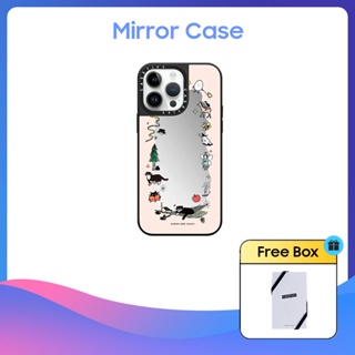 Casetify เคสโทรศัพท์มือถือแบบกระจกแข็ง ลาย Small Friends by Yeon Ju สําหรับ iPhone 11 12 13 14 15 Plus Pro Max