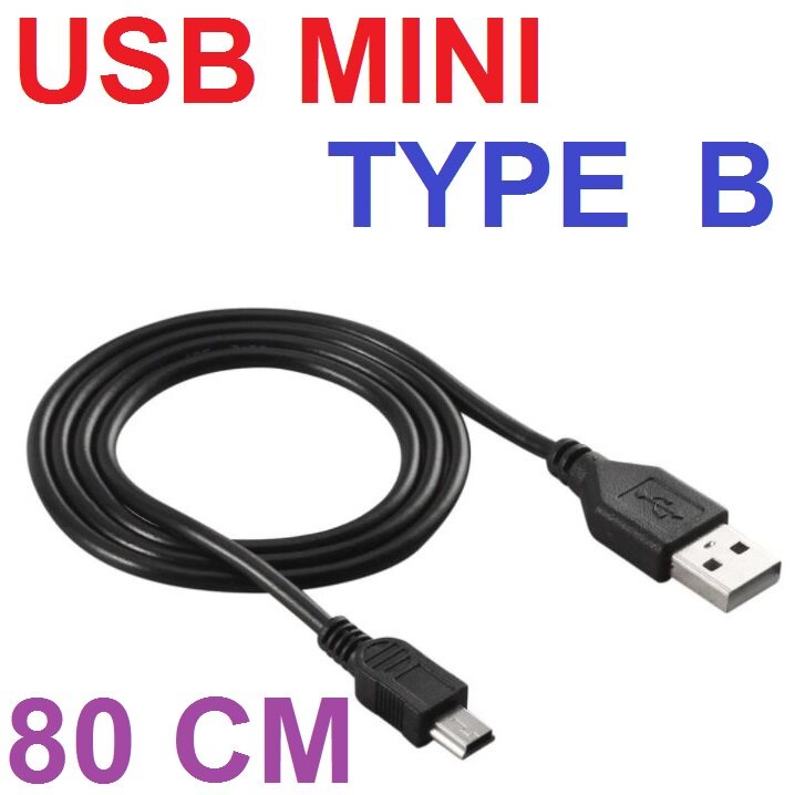 สาย USB ยาว 80CM miniUSB extension cable mini USB cable Tshaped data