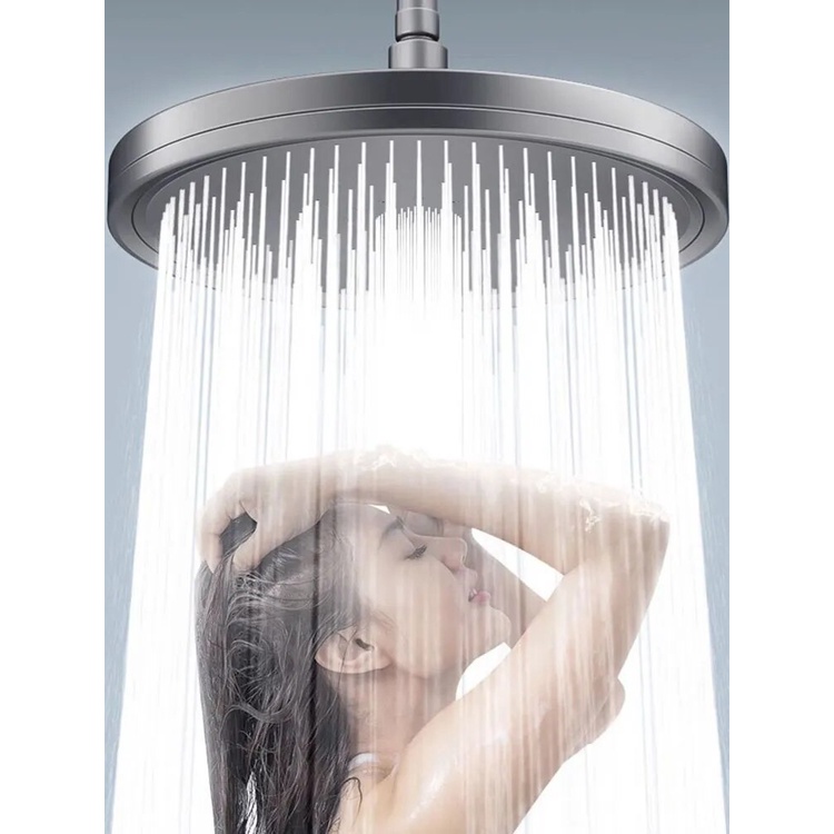 New 6 Modes Big Panel Large Flow Supercharge Rainfall Shower Head High ...