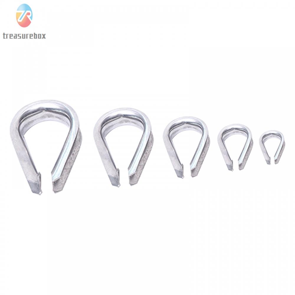 【TRSBX】Wire Rope Clamps 30pcs Clothesline Rigging Rope Temporary