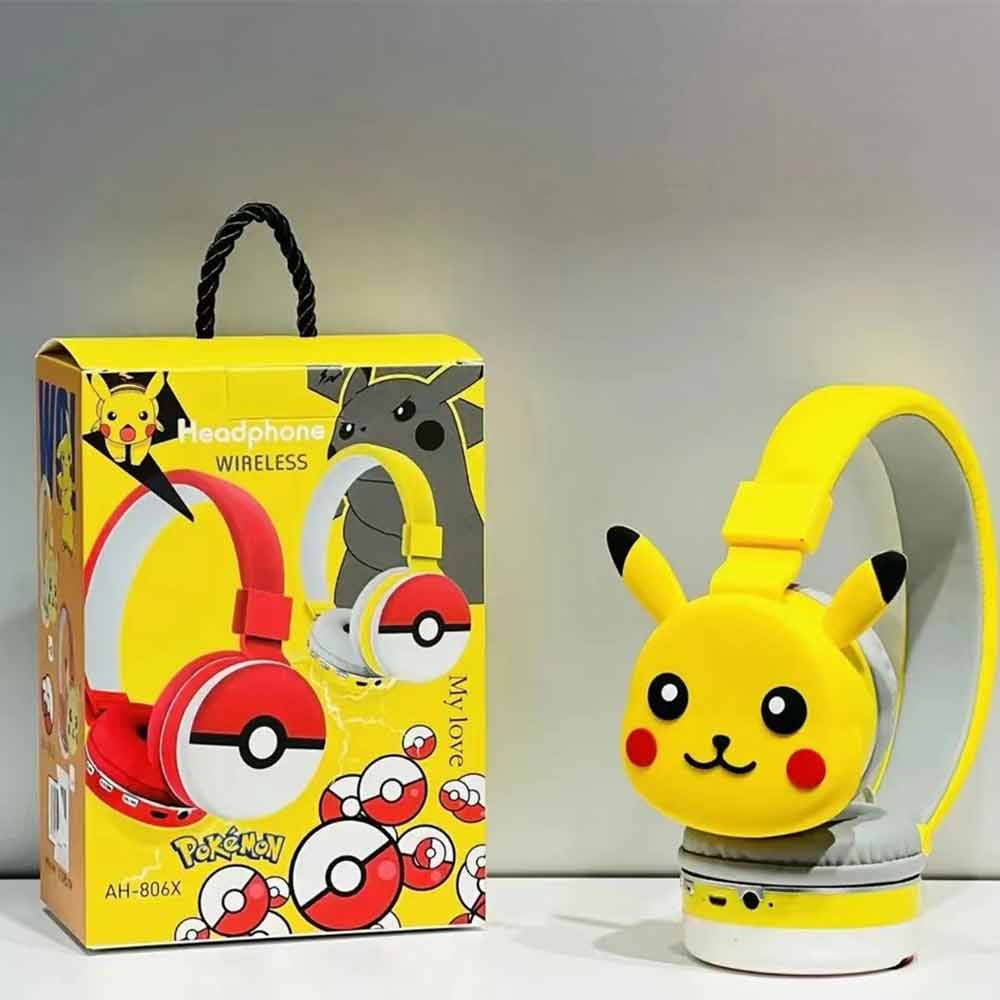 Pokémon Wireless Bluetooth Noise Cancelling Gaming Headphones HiFi