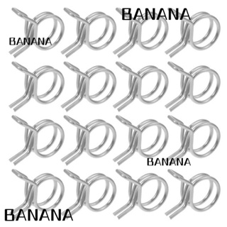 Banana1 คลิปหนีบท่อสปริง ทนทาน 5 มม.-30 มม. สําหรับรถจักรยานยนต์ สกูตเตอร์ 10 ชิ้น ต่อชุด