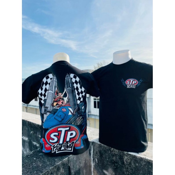 เสื้อยืด-stp-racing-หน้าจอสัมผัส-ซิลค์สกรีนทานาม-พิมพ์ลาย-พรีเมี่ยม