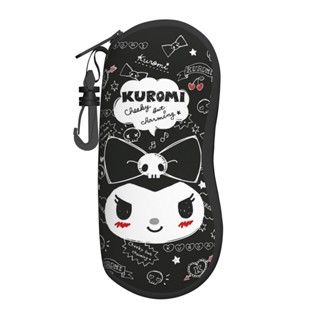 Sanrio Kuromi เคสแว่นตากันแดด นีโอพรีน แบบนิ่ม เบาพิเศษ มีซิป พร้อมคลิปหนีบเข็มขัด