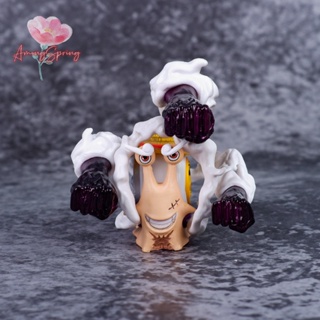 Amongspring> ใหม่ โมเดลฟิกเกอร์ Pvc รูปปั้นอนิเมะวันพีช Den Den Mushi Sun God Nika Luffy Gear สําหรับตกแต่ง